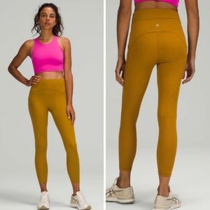 Lululemon Power Thru High-Rise Tight in Mustard Yellow #24448